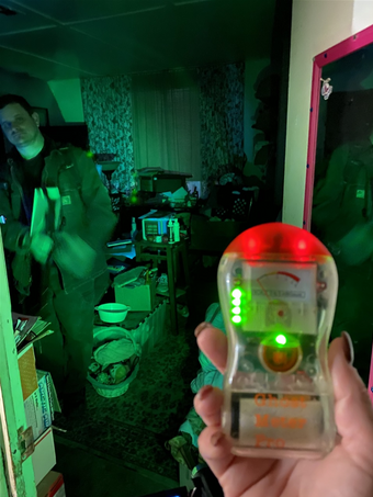 A pic of the ghost meter used in the video which is under the video tab.